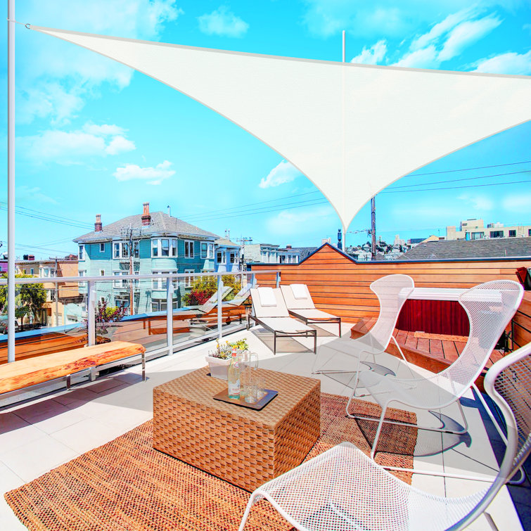 Yescom 28FT 97% UV Block Triangle Sun Shade Sail Outdoor Patio ...